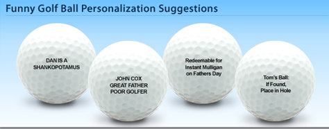 Personalized Golf Balls